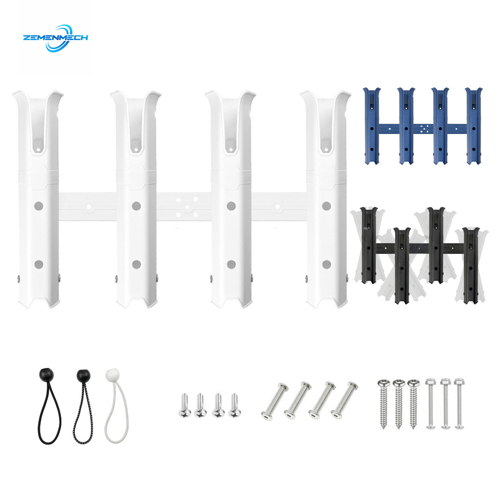 Fishing Kayak Rod Holder - Ayarlanabilir Dört Kutuplu Plastik Olta Tutucu