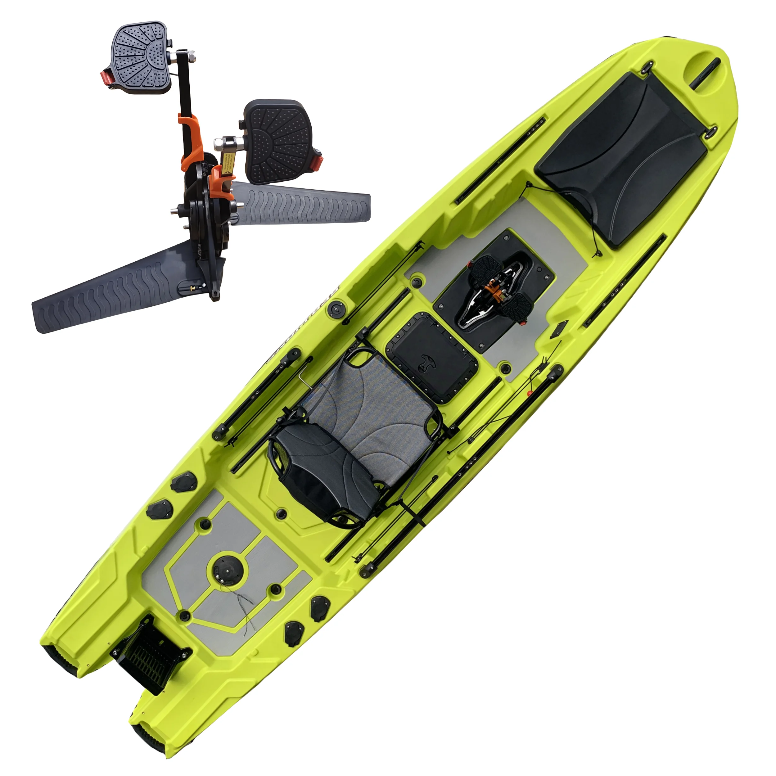 Fishing Kayak Seat - Profesyonel Plastik Kajak Tek Balıkçılık Pedalı