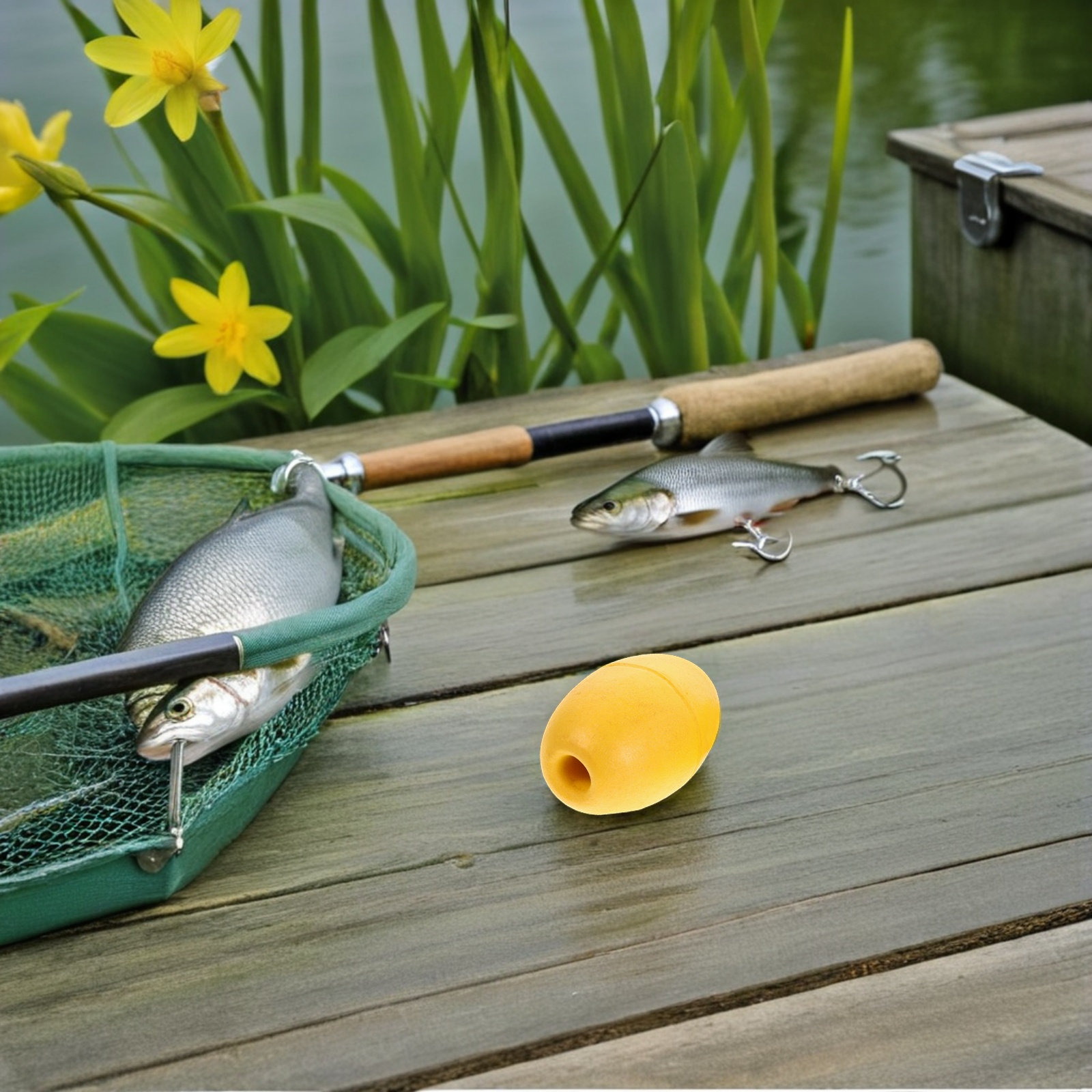 Fishing Kayak Anchor - 8 Adet PVC Kayak Şamandırası Tekne