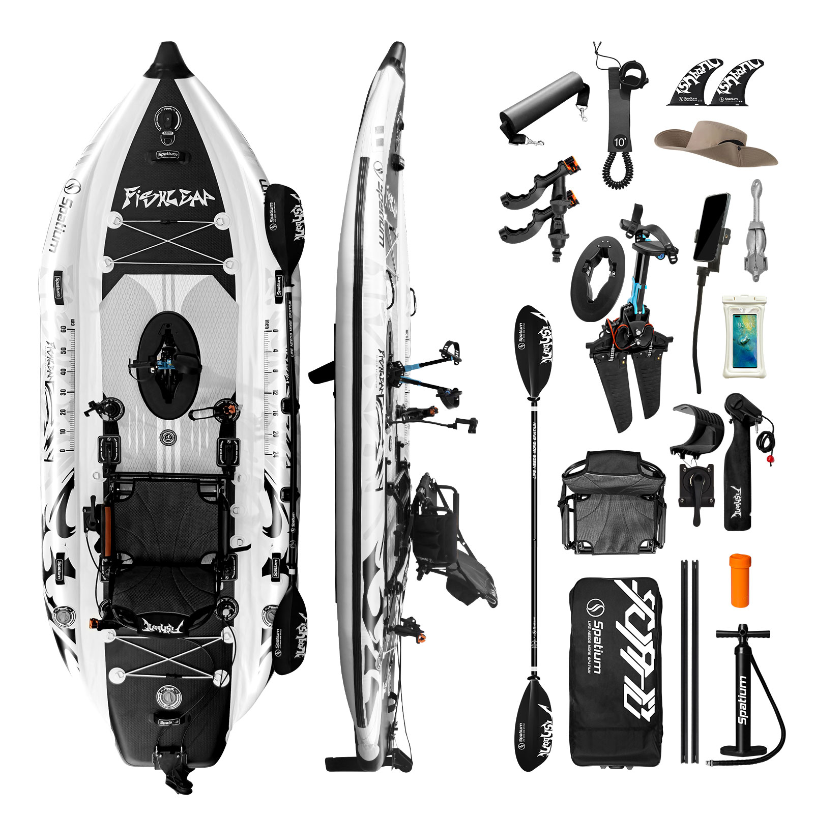 Fishing Kayak Seat - Spatium 11.5ft Motorlu Pedal Tahrikli Şişme